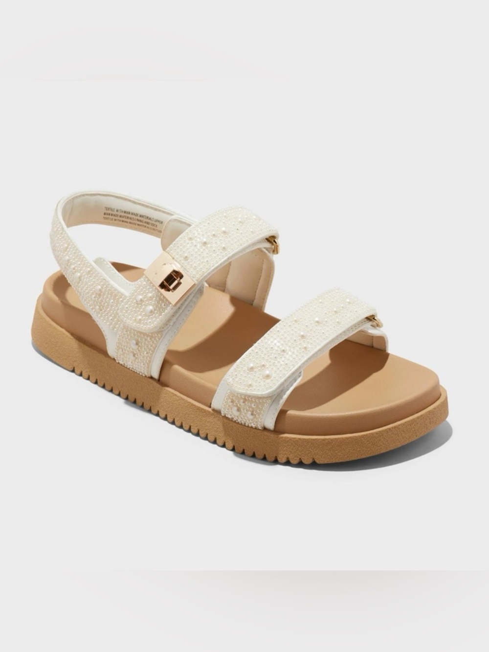 Women's Jonie Footbed Sandals - a New Day™ Ivory - new
